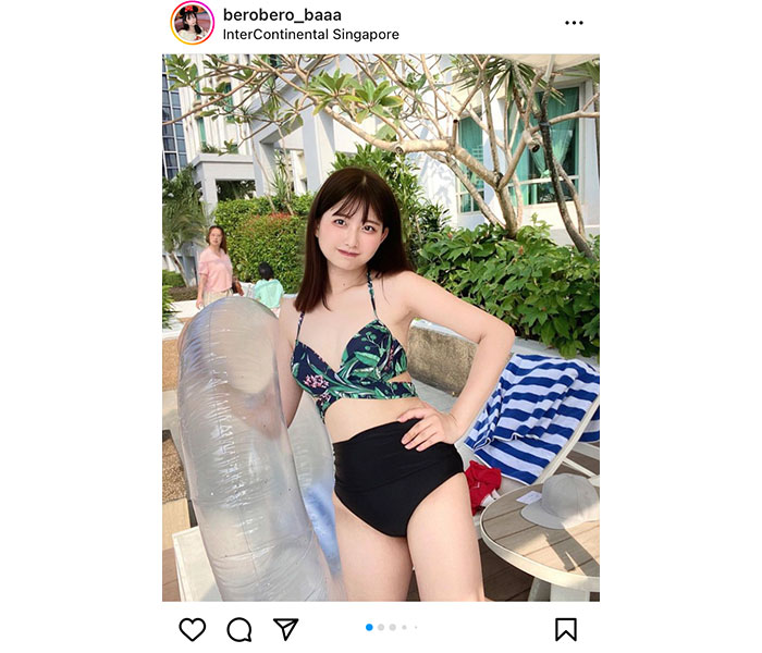 佐藤かれん、ハイウェストビキニ着こなし夏満喫