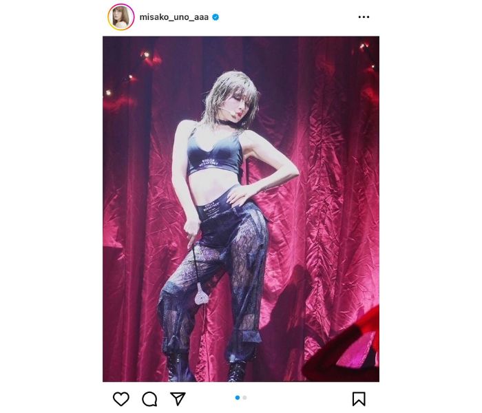「可愛くてカッコよくてセクシー」宇野実彩子（AAA）、美ボディ際立つステージショットとともにツアー初日成功を報告！
