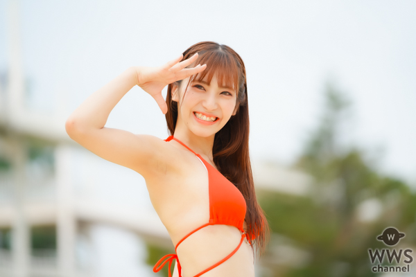 【写真特集】愛宮里奈(kyuuuns)、王道な赤ビキニで魅せるスタイル抜群な美ボディ！＜近代麻雀水着祭2023＞